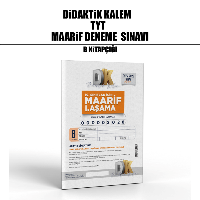 DİDAKTİK KALEM 1 AŞAMA MAARİF DNM B - 2026
